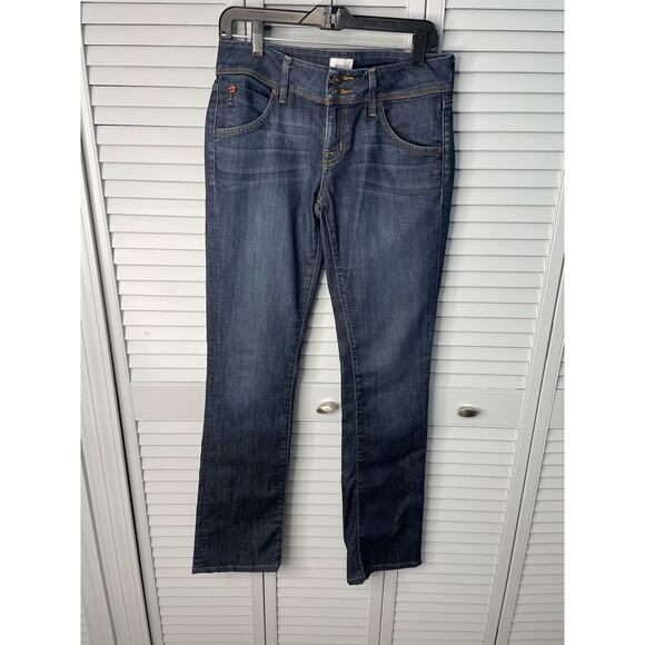 Hudson dark wash boot cut double button jeans women's size 28 - Picture 1 of 6